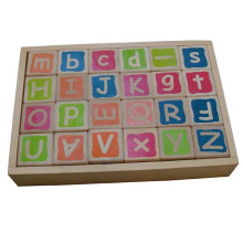 Jouets pré-scolaires Écrans en soie en bois Ensembles en alphabet pour enfants